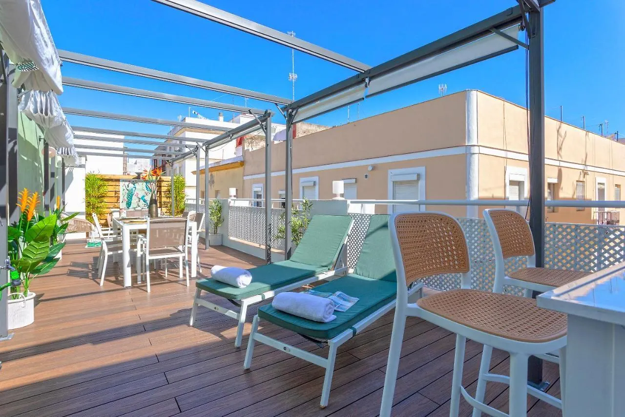 Apartment Genteel Home Mercado Central Terrace Cadiz Spain